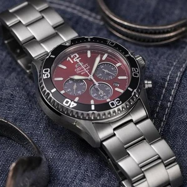 OROLOGIO ORIENT SPORT MAKO CRONO SOLAR RED