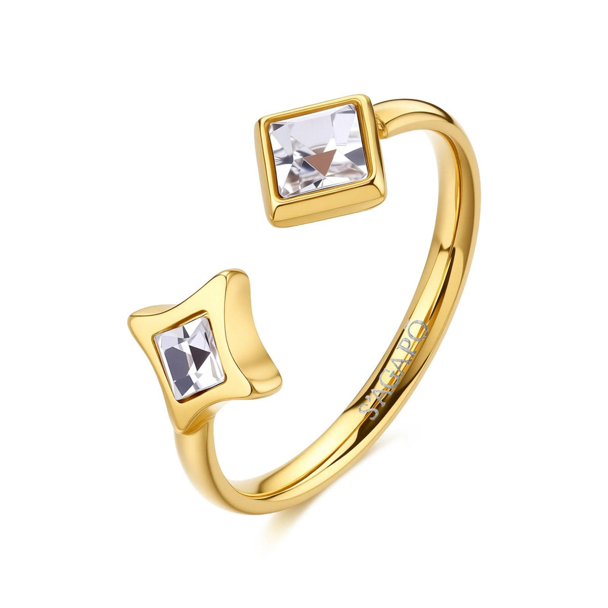 ANELLO S'AGAPO LUCE GOLD REGOLABILE