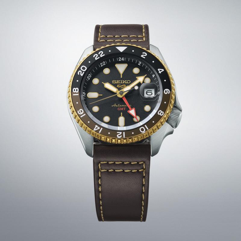 OROLOGIO SEIKO 5 SPORT GMT IN PELLE