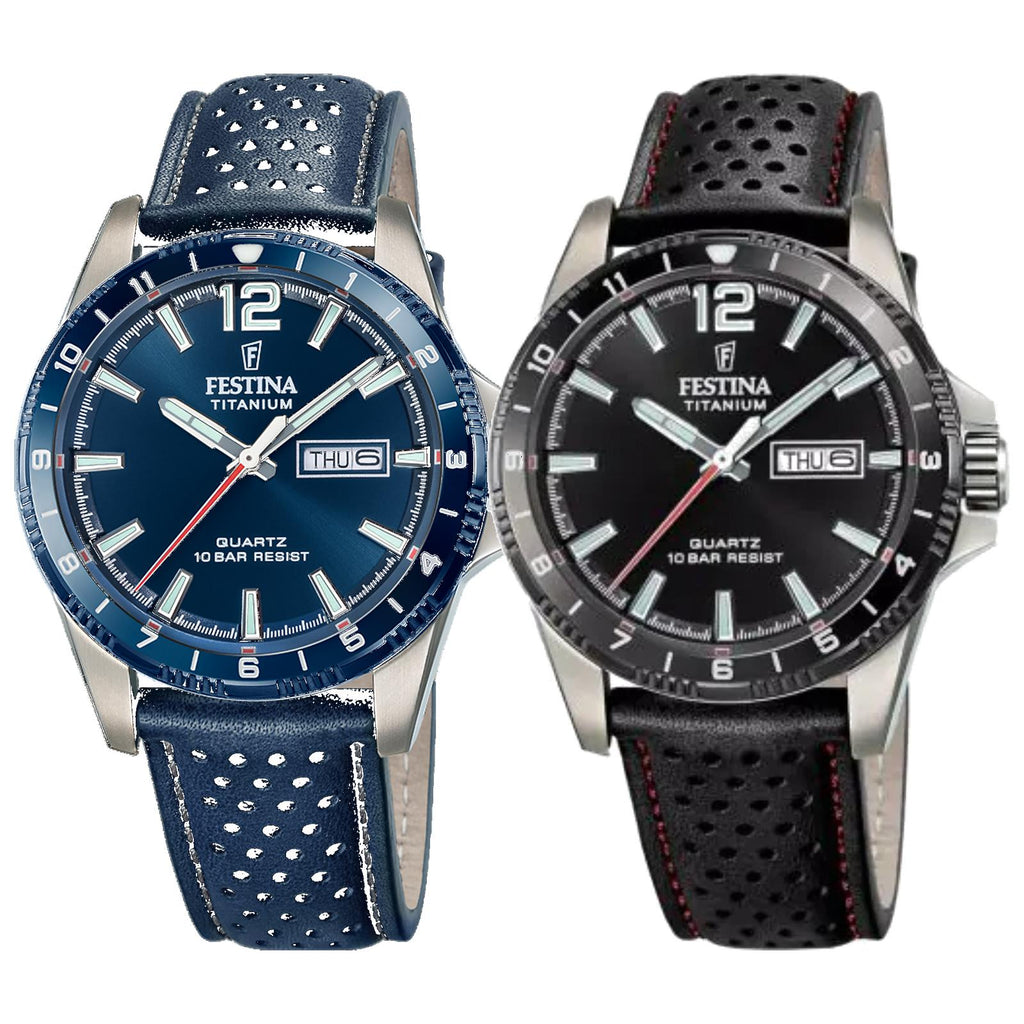 OROLOGIO FESTINA UOMO IN TITANIO PELLE