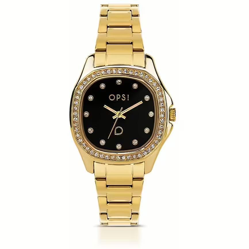 OROLOGIO OPS GOLD/NERO DONNA