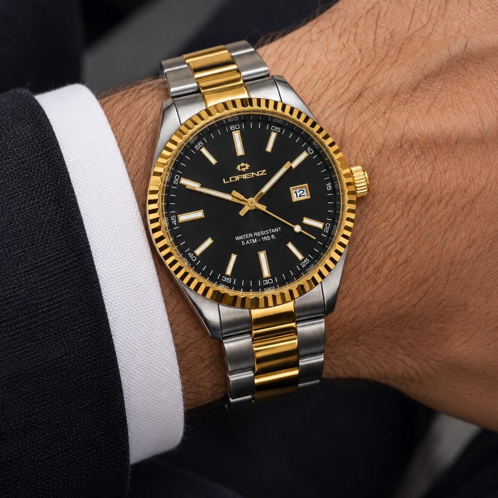 OROLOGIO LORENZ GINEVRA BICOLORE