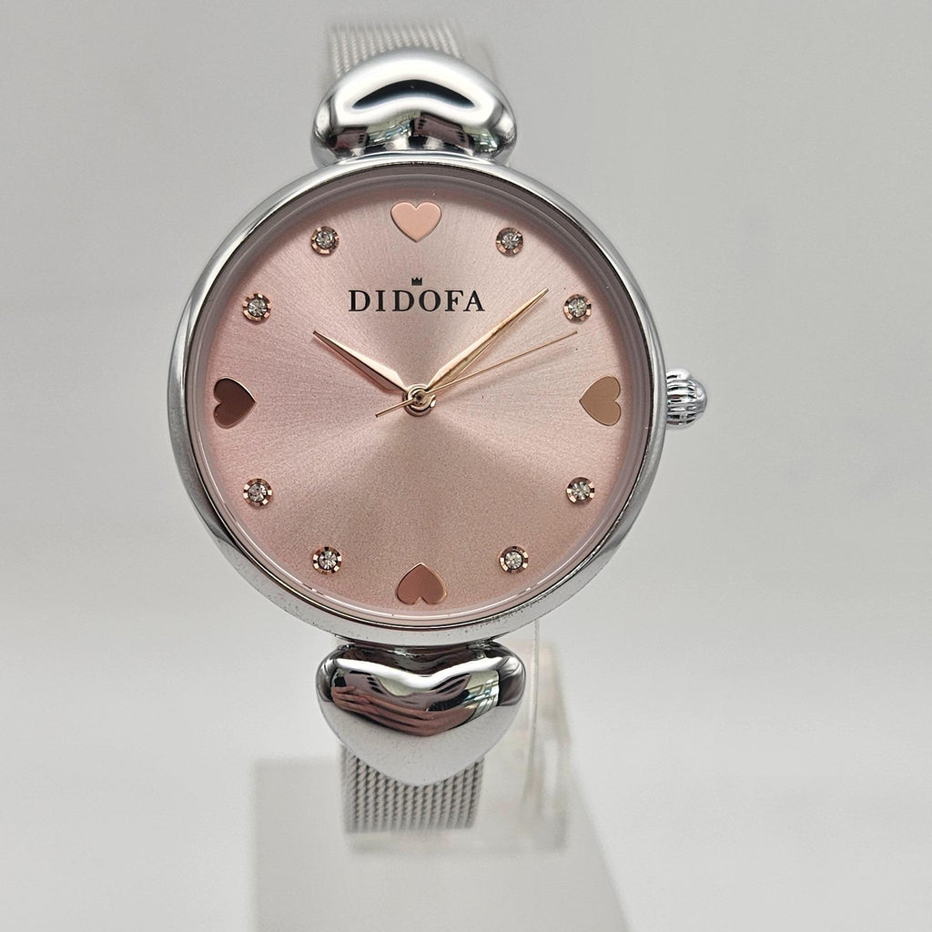 OROLOGIO DIDOFA SILVER FONDO ROSA