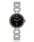 OROLOGIO OPS SILVER QUADRANTE NERO LIST 68