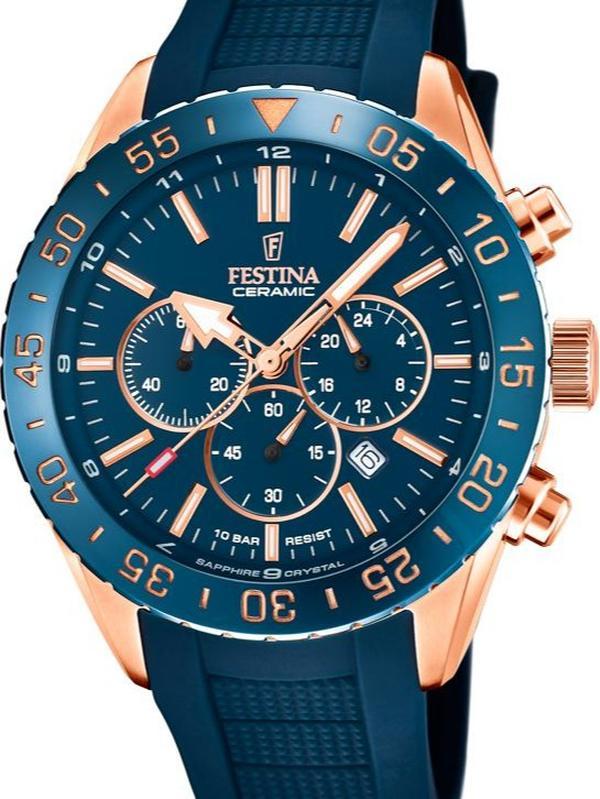OROLOGIO FESTINA CERAMIC CRONOGRAFO BLUE