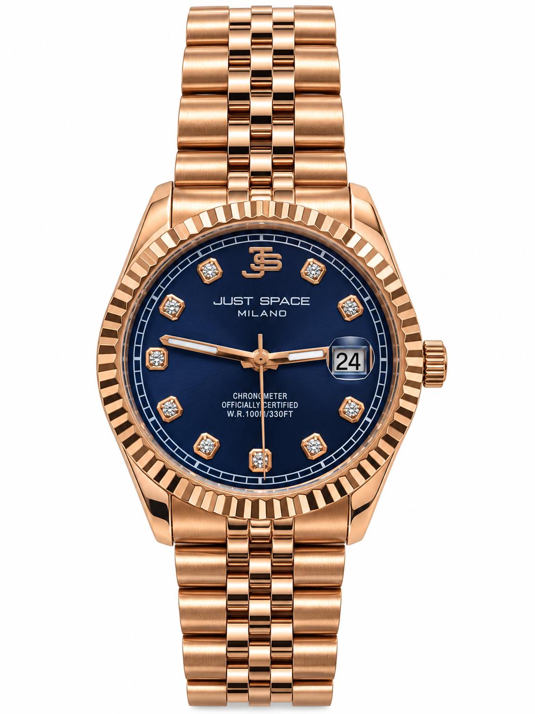 OROLOGIO JUST SPACE MILANO GOLD ROSE