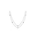 COLLANA S'AGAPO DOPPIO FILO LUCE