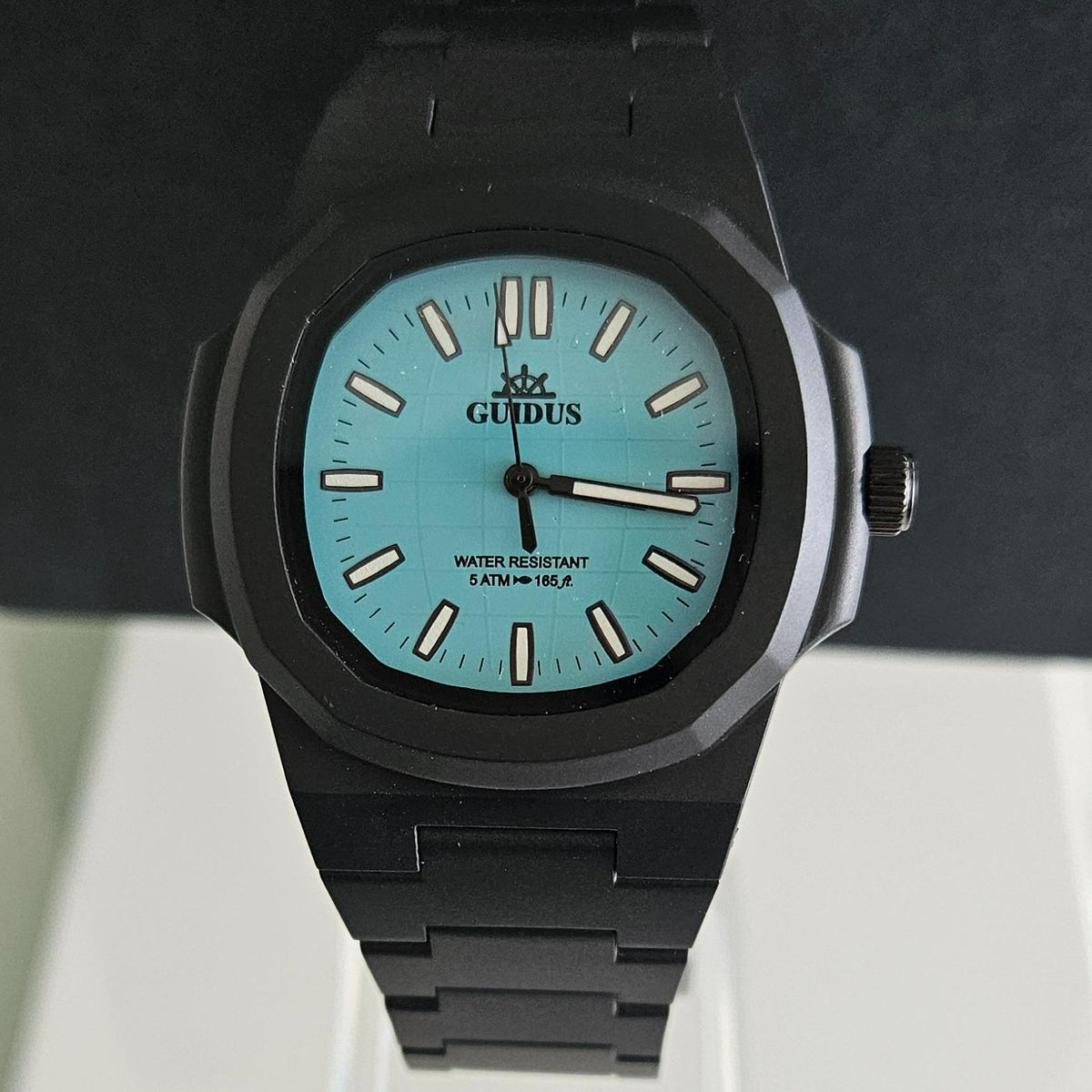OROLOGIO GUIDUS NERO FONDO AZZURRO LIST 189