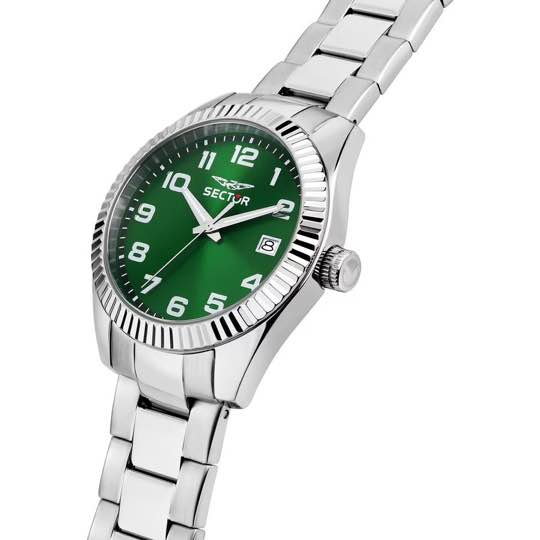 OROLOGIO UOMO SECTOR SILVER GREEN