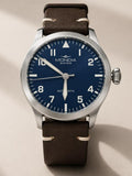 OROLOGIO MONDIA AUTOMATICO IN PELLE MARRONE SWISS MADE