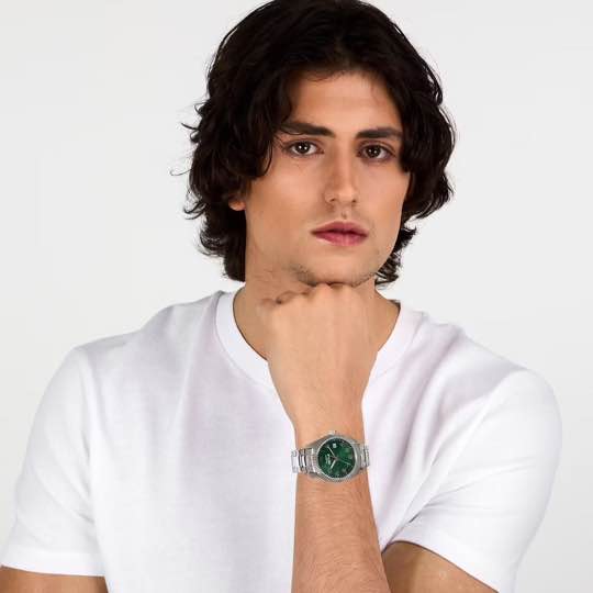 OROLOGIO UOMO SECTOR SILVER GREEN