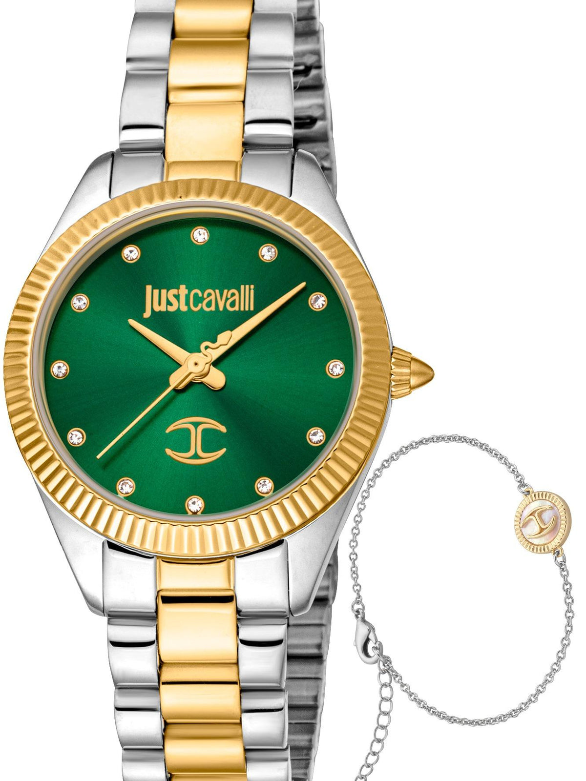 OROLOGIO JUST CAVALLI CON BRACCIALE BICOLORE